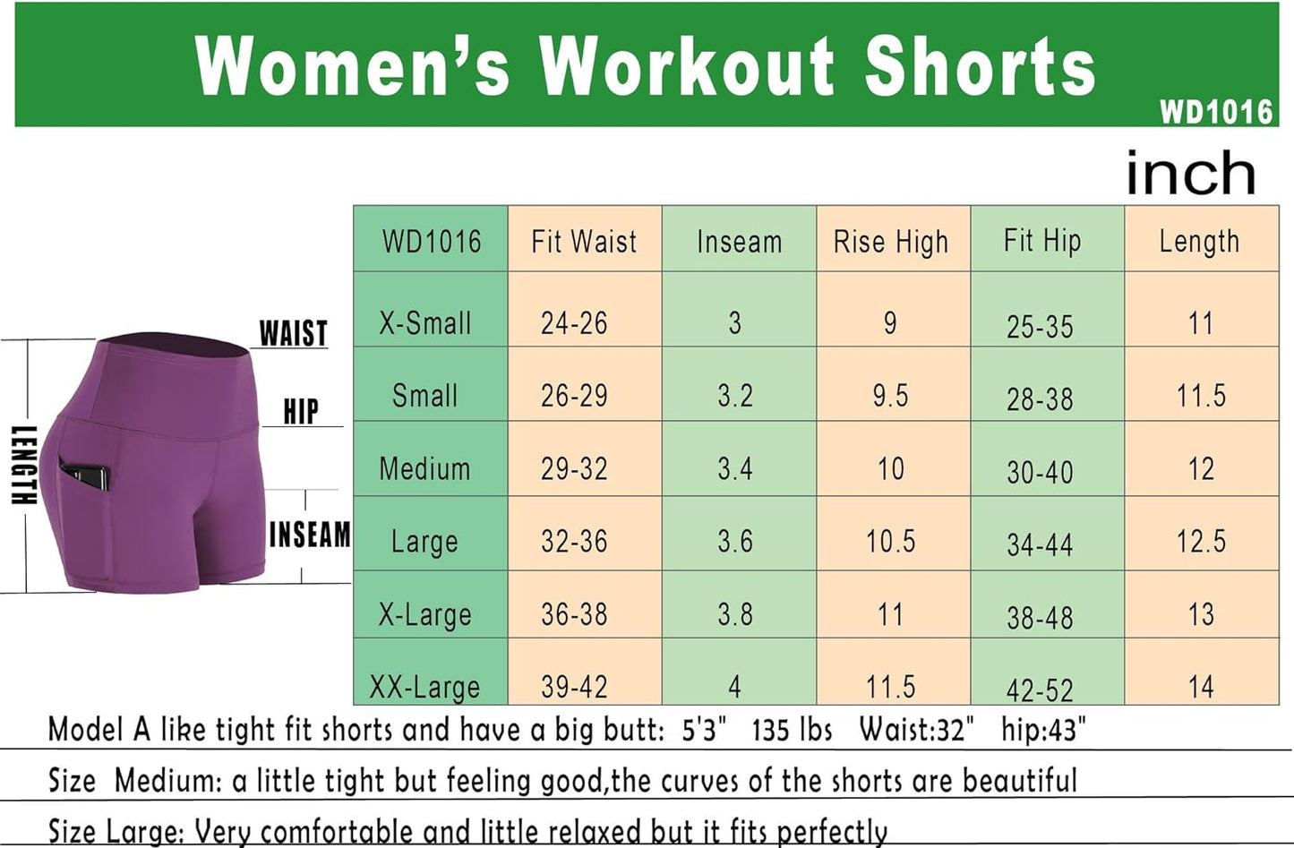 Lukasy High Waist Athletic Shorts for Womens Yoga Fitness Running Shorts with Deep Pockets