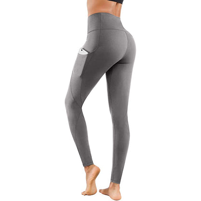 Lukasy High Waist Women Yoga Pants and Tummy Control Leggings with Pockets Tummy Control