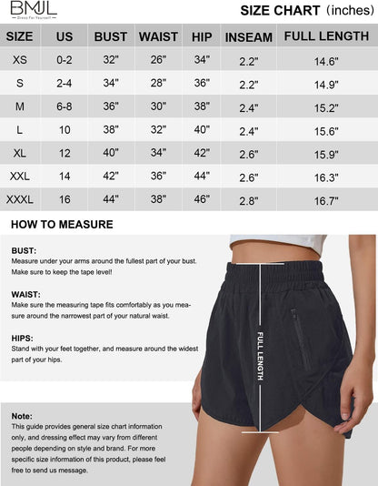 Lukasy Women'S Elastic High Waisted Running and Workout Shorts 