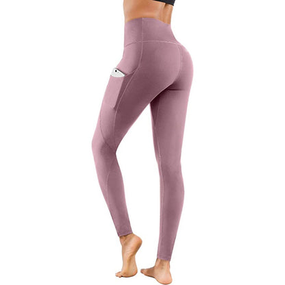 Lukasy High Waist Women Yoga Pants and Tummy Control Leggings with Pockets Tummy Control