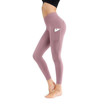 Lukasy High Waist Women Yoga Pants and Tummy Control Leggings with Pockets Tummy Control