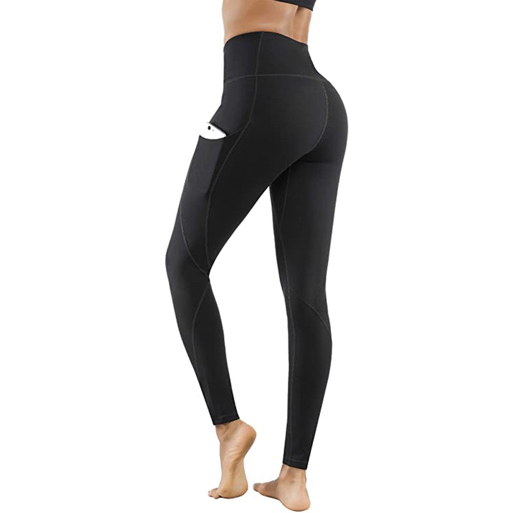 Lukasy High Waist Women Yoga Pants and Tummy Control Leggings with Pockets Tummy Control