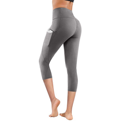 Lukasy High Waist Women Yoga Pants and Tummy Control Leggings with Pockets Tummy Control