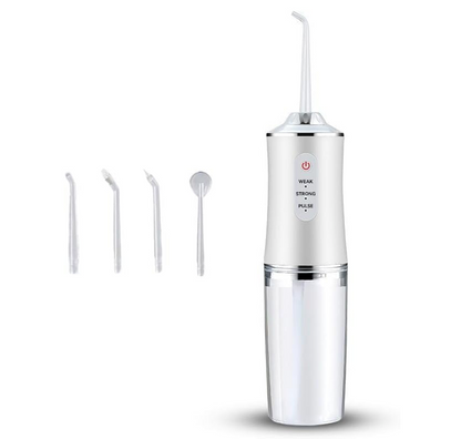 Generic Water Dental Flosser Teeth Picks - 4 Jets 3 Modes Portable Cordless Water Flosser for Teeth Cleaner, IPX7 Waterproof Oral Irrigator Rechargeable for Travel Home,Gums, Braces Care