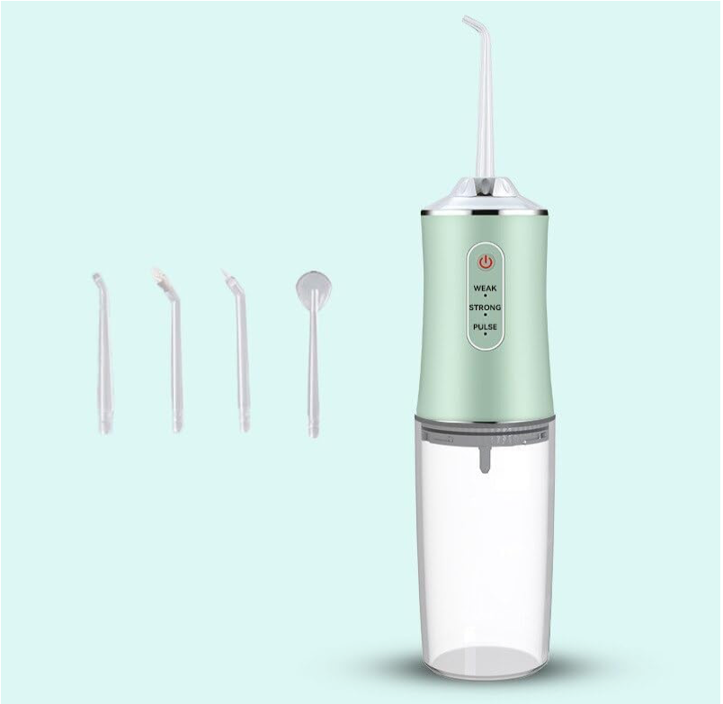 Generic Water Dental Flosser Teeth Picks - 4 Jets 3 Modes Portable Cordless Water Flosser for Teeth Cleaner, IPX7 Waterproof Oral Irrigator Rechargeable for Travel Home,Gums, Braces Care